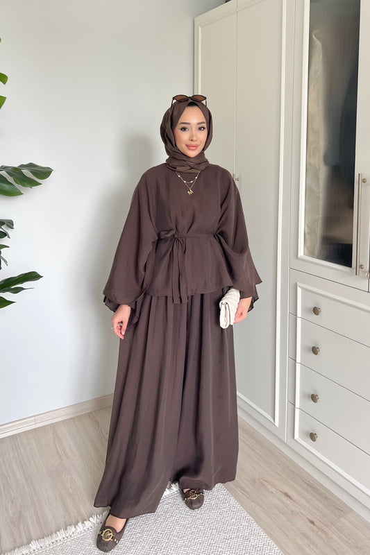 Lorisse takım - kahverengi
