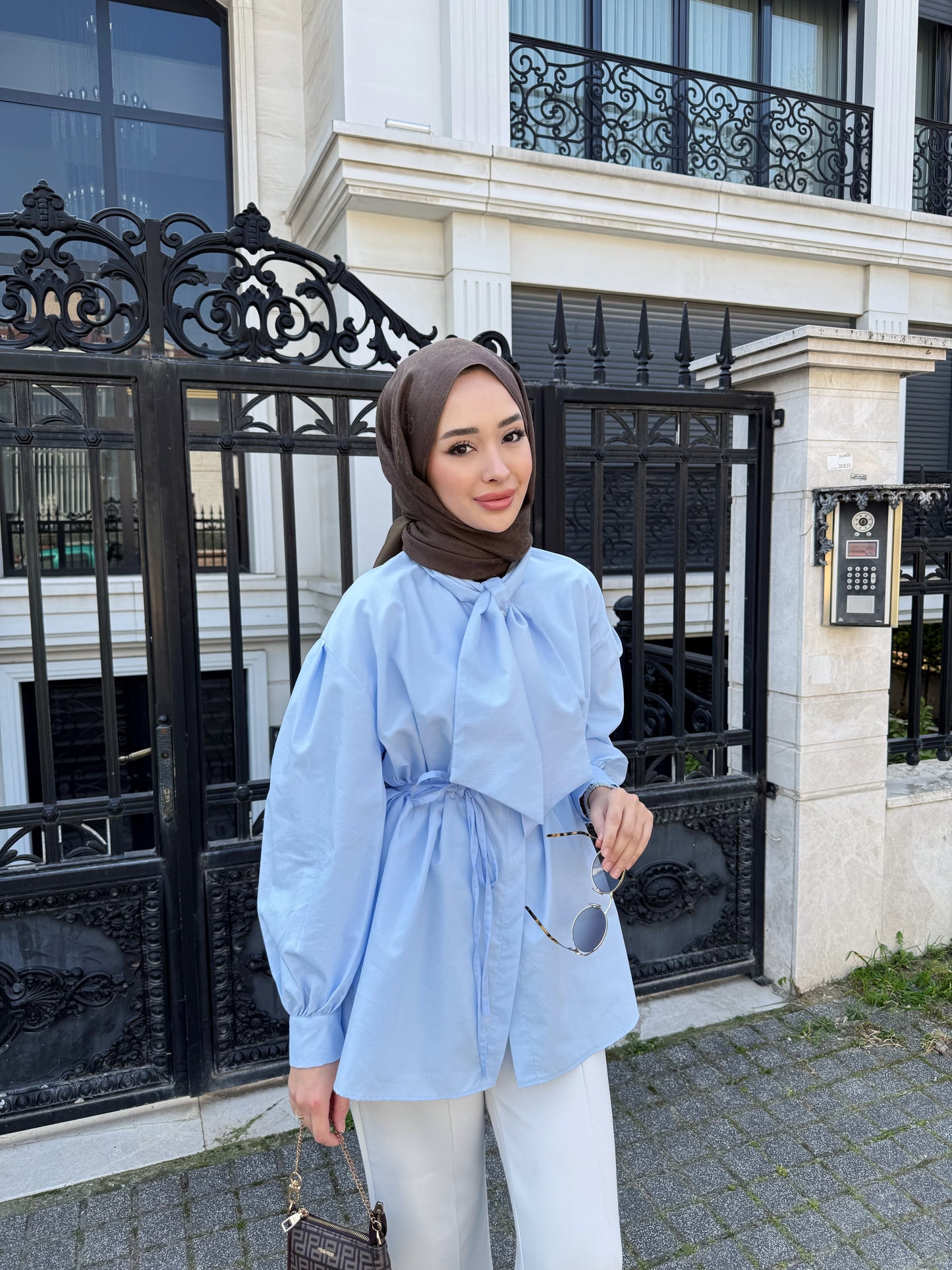 Moisa gömlek - mavi