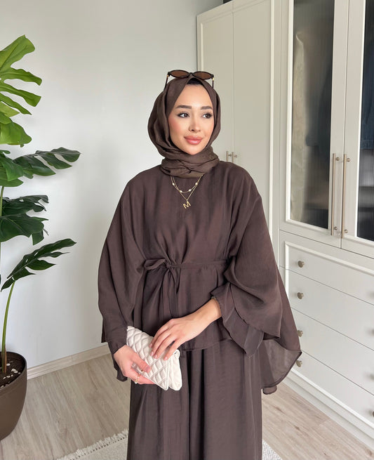 Lorisse takım - kahverengi
