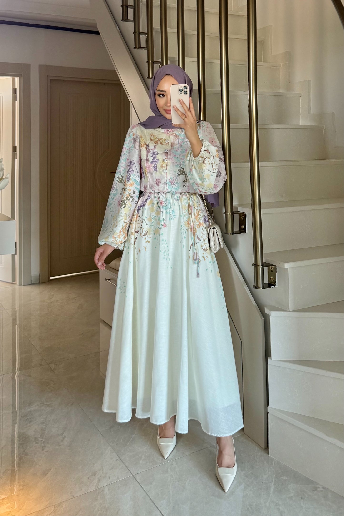 Belina elbise - lila