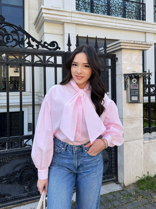 Moisa gömlek - pembe
