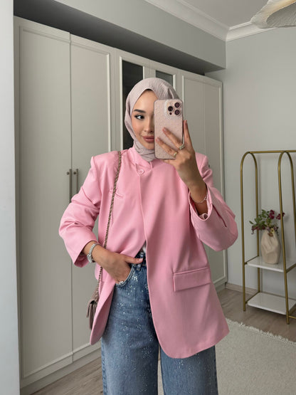 Urban classic ceket - pembe