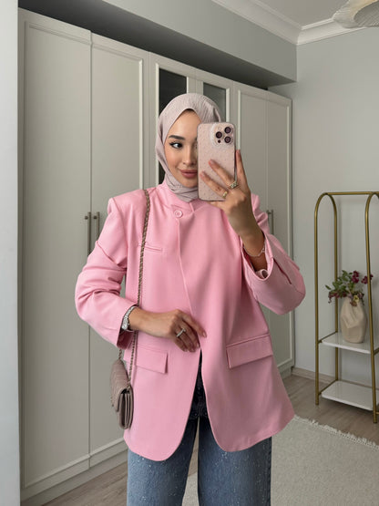 Urban classic ceket - pembe