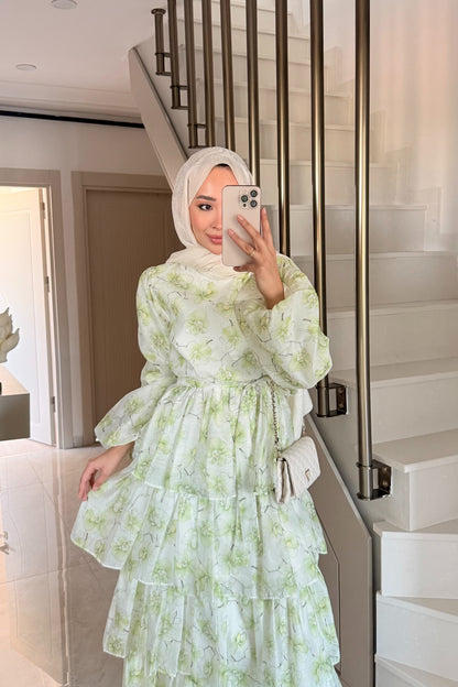 Daisy Elbise - yeşil