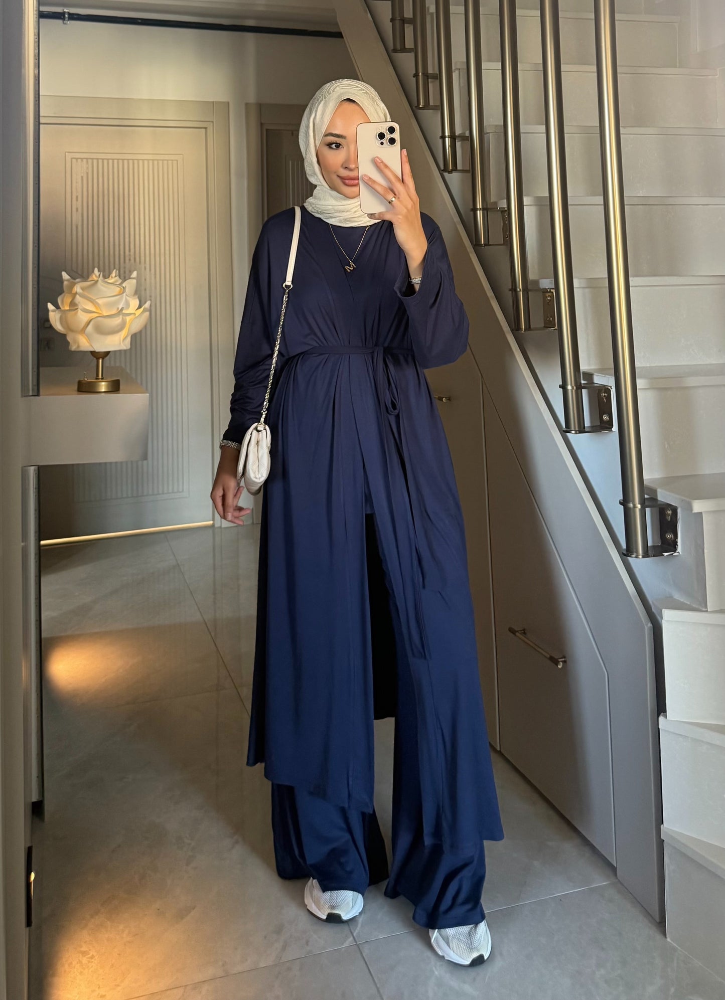 Oversize üçlü takım - lacivert