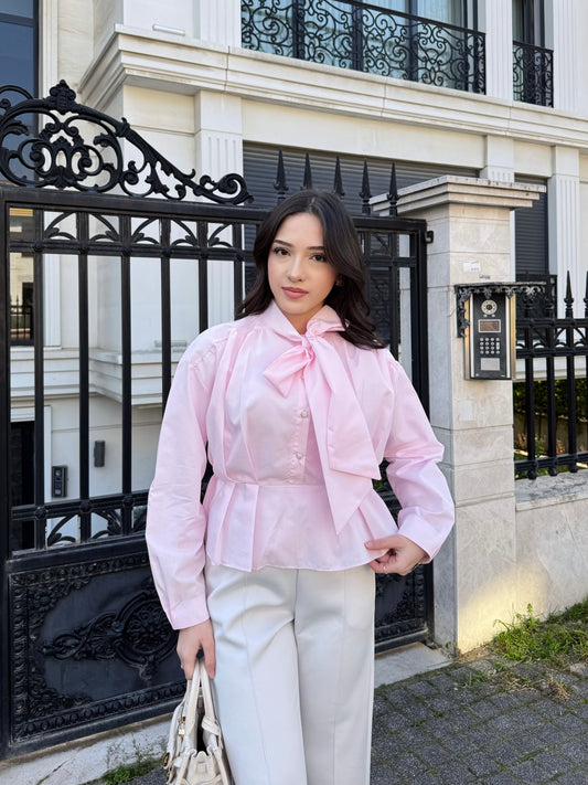 Lorisa gömlek - pembe